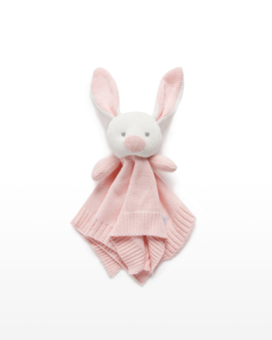 Purebaby Knitted Rabbit Comforter 35 x 35cm