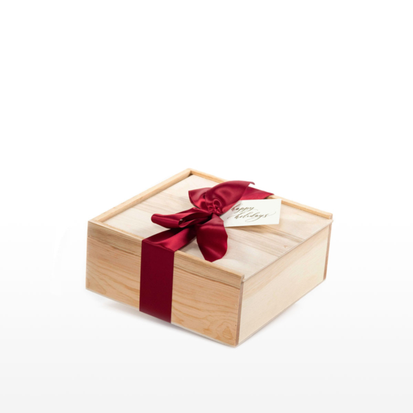 Natural Wooden Gift Box in 3 Colours. Eco-friendly gift packaging for China.