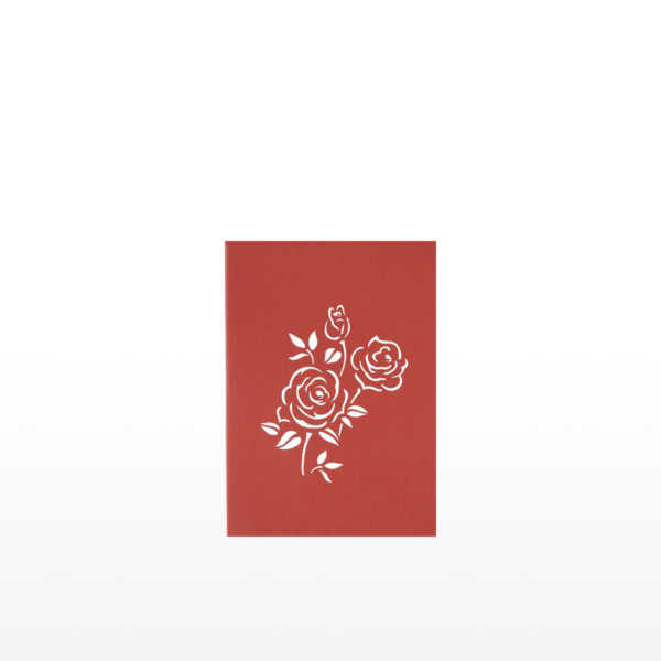 Red Rose 3D Pop-Up Card