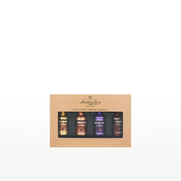 Exquisite 4-Piece Anthon Berg Chocolate Coffee Liqueurs set - an ideal gift for delivery in China.