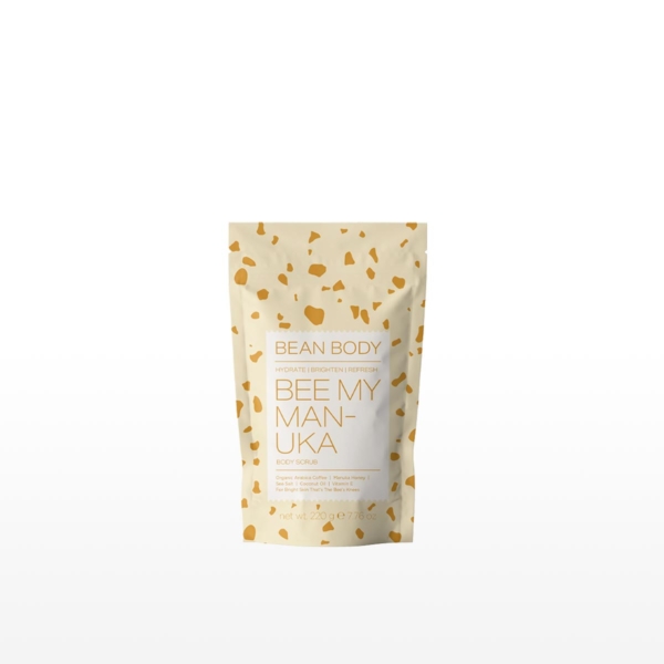 Bean Body Bee My Manuka Coffee Scrub 220g. Skin-perfecting gift for online delivery to China.
