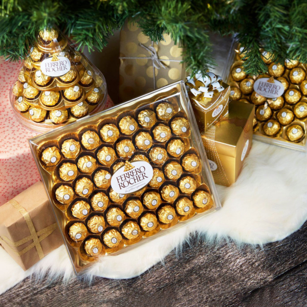 Ferrero Rocher Gift Box, 48 pieces. Decadent chocolate gift for China.