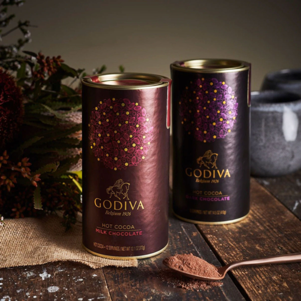 Godiva Milk Chocolate Hot Cocoa 372g. Indulgent Belgian hot chocolate mix for China.