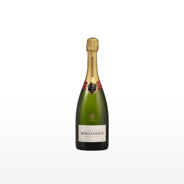Bollinger's Special Cuvee Brut 750ml. Luxurious champagne for wine delivery to China.