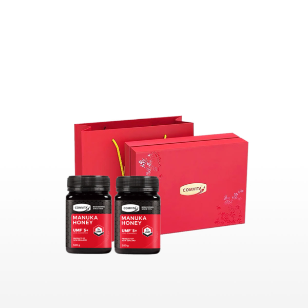 Comvita’s Manuka Honey UMF 5+ Gift Box 500g x 2. Double delight health gift for China.