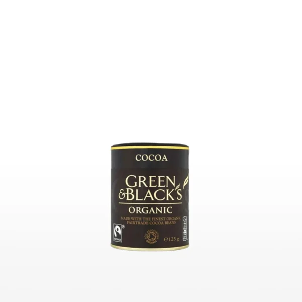 Green & Black’s Fairtrade Organic Cocoa 125g. Ethical luxury cocoa powder from the UK for China.