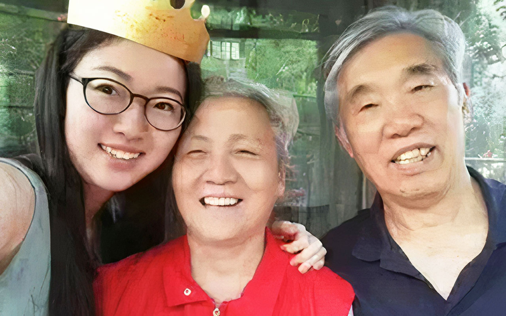 Julie & Grandparents in Zhengzhou, Henan, China.