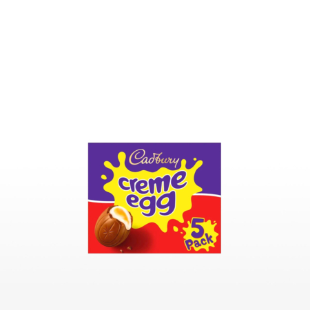 A closed box containing 5 Cadbury Crème Eggs.