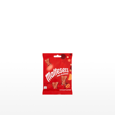 A festive Easter bag filled with Maltesers milk chocolate bunnies featuring a honeycomb centre.